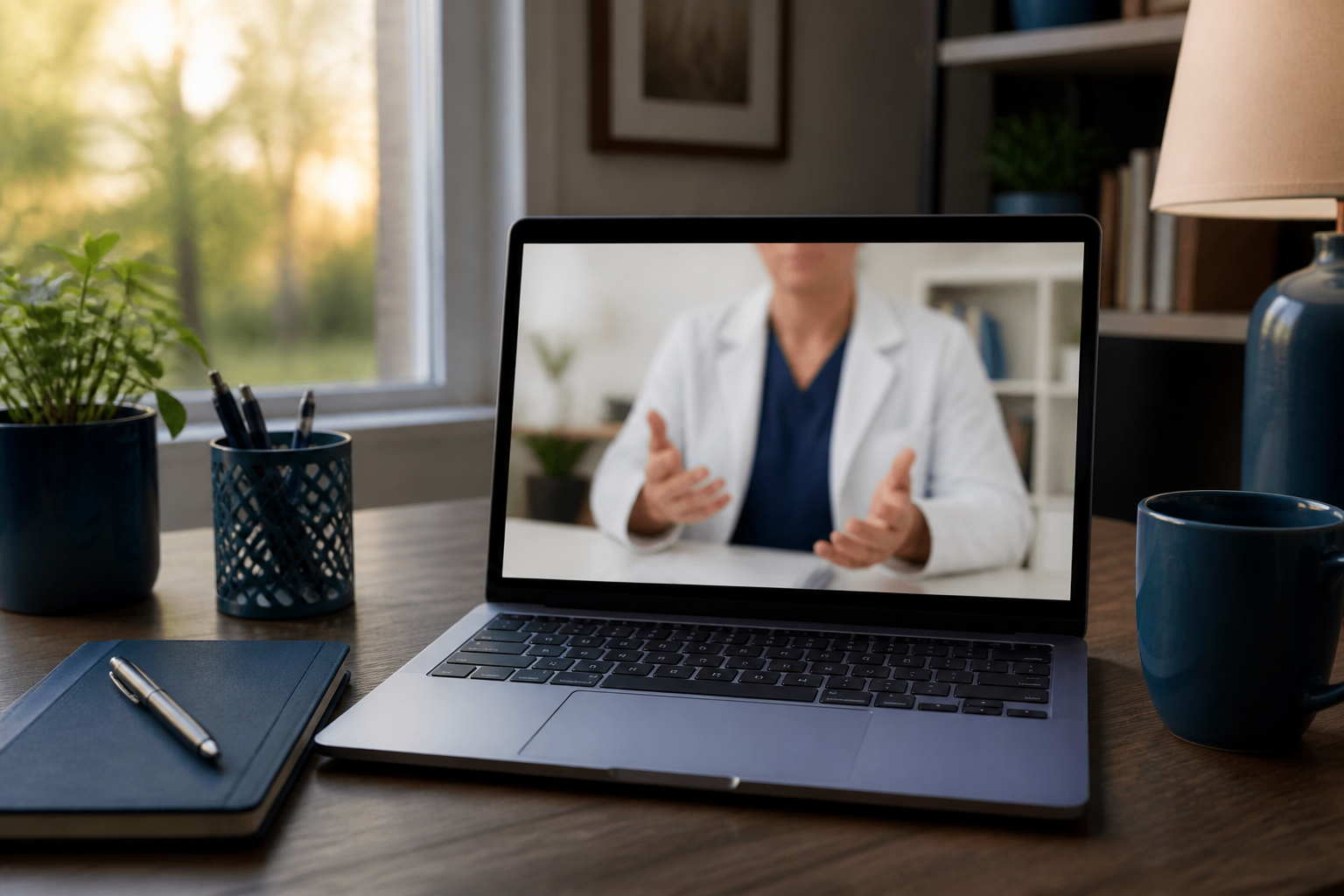 Georgia patient comparing a telehealth visit with an Atlanta office appointment